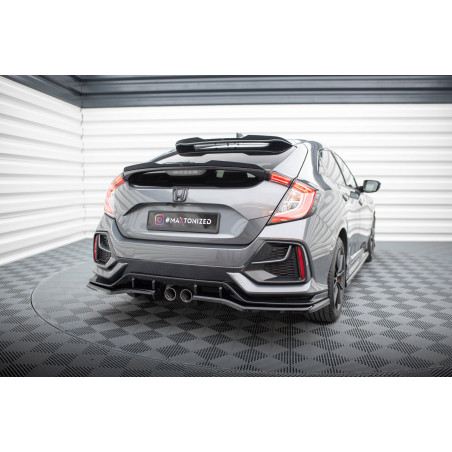 Splitter posteriore V.1 (con barre verticali) Honda Civic Sport Mk 10 Facelift (Cod. M-HO-CI-10-SPOR