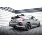 Splitter posteriore V.1 (con barre verticali) + Flaps Honda Civic Sport Mk 10 Facelift (Cod. M-HO-CI