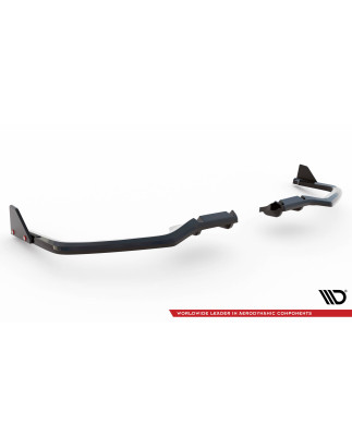 Splitter posteriore V.1 (con barre verticali) + Flaps Honda Civic Sport Mk 10 Facelift (Cod. M-HO-CI