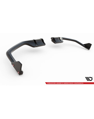 Splitter posteriore V.1 (con barre verticali) + Flaps Honda Civic Sport Mk 10 Facelift (Cod. M-HO-CI