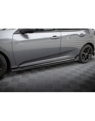 Diffusori minigonne + Flaps Honda Civic Sport Mk 10 (Cod. M-HO-CI-10-SPORT-SD1G+SF1B)