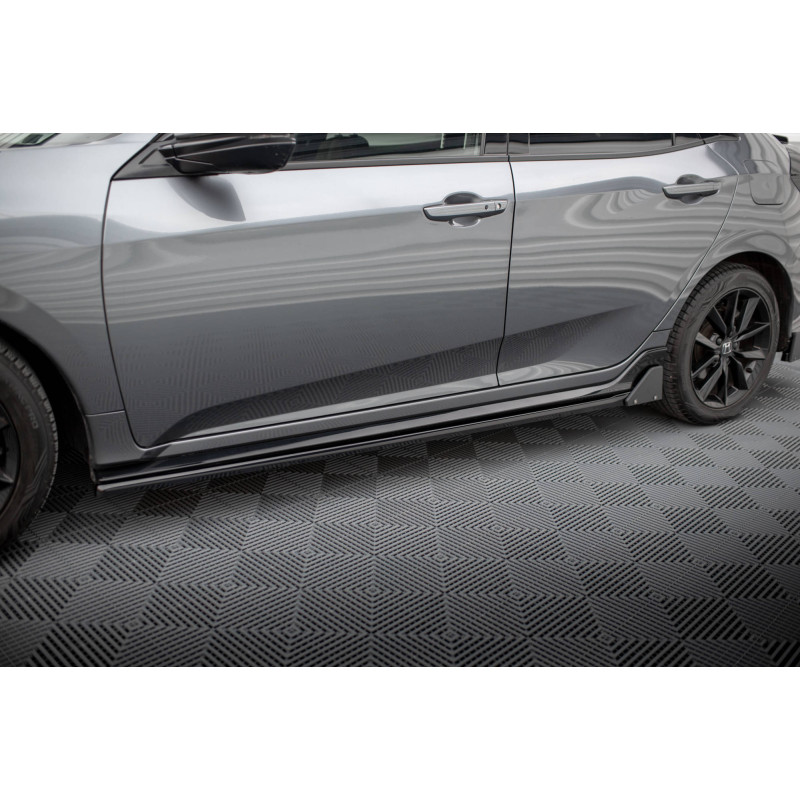 Diffusori minigonne + Flaps Honda Civic Sport Mk 10 (Cod. M-HO-CI-10-SPORT-SD1G+SF1B)