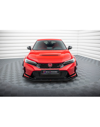 SPLITTER ANTERIORE street pro + Flaps Honda Civic Type-R Mk 11 (Cod. M-HOCI11TYPERCNC-FD1B+FSF1G)