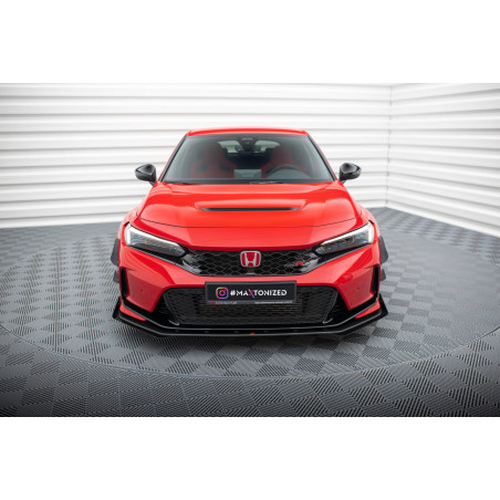 SPLITTER ANTERIORE street pro + Flaps Honda Civic Type-R Mk 11 (Cod. M-HOCI11TYPERCNC-FD1B+FSF1G)