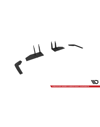 Splitters posteriori laterali Street Pro Honda Civic Type-R Mk 11 (Cod. M-HOCI11TYPERCNC-RSD1B)