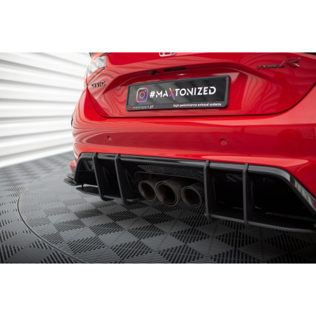 Splitters posteriori laterali Street Pro + Flaps Honda Civic Type-R Mk 11 (Cod. M-HOCI11TYPERCNC-RSD