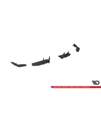 Splitters posteriori laterali Street Pro + Flaps Honda Civic Type-R Mk 11 (Cod. M-HOCI11TYPERCNC-RSD