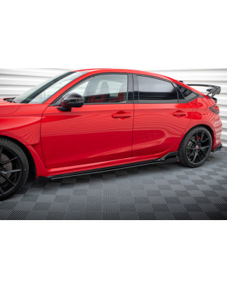 Diffusori minigonne street pro + Flaps Honda Civic Type-R Mk 11 (Cod. M-HOCI11TYPERCNC-SD1B+SF1G)