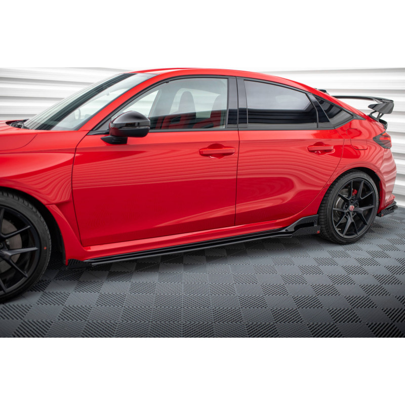 Diffusori minigonne street pro + Flaps Honda Civic Type-R Mk 11 (Cod. M-HOCI11TYPERCNC-SD1B+SF1G)
