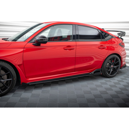 Diffusori minigonne street pro + Flaps Honda Civic Type-R Mk 11 (Cod. M-HOCI11TYPERCNC-SD1B+SF1G)