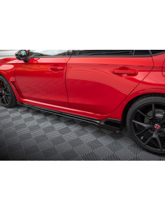 Diffusori minigonne street pro + Flaps Honda Civic Type-R Mk 11 (Cod. M-HOCI11TYPERCNC-SD1B+SF1G)