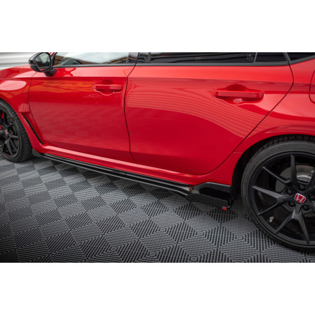 Diffusori minigonne street pro + Flaps Honda Civic Type-R Mk 11 (Cod. M-HOCI11TYPERCNC-SD1B+SF1G)