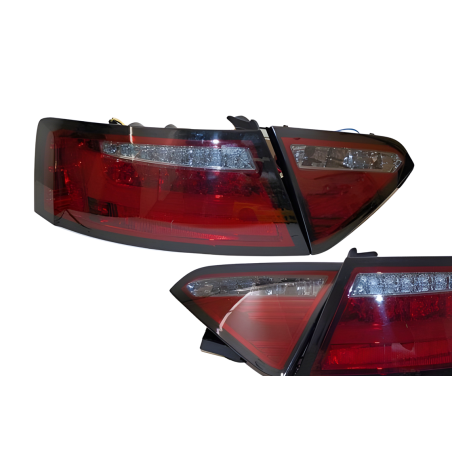 Fari Posteriori Audi A5 2-4P 07-09 Led Red/Smoked Cardna (Cod. E-FAAU112)