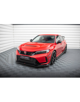 SPLITTER ANTERIORE V.1 + Flaps Honda Civic Type-R Mk 11 (Cod. M-HO-CI-11-TYPE-R-FD1G+FSF1B)