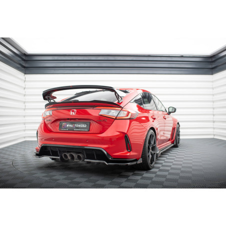 Splitter posteriore (con barre verticali) V.1 + Flaps Honda Civic Type-R Mk 11 (Cod. M-HO-CI-11-TYPE