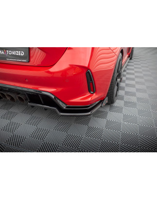 Splitter posteriore (con barre verticali) V.1 + Flaps Honda Civic Type-R Mk 11 (Cod. M-HO-CI-11-TYPE