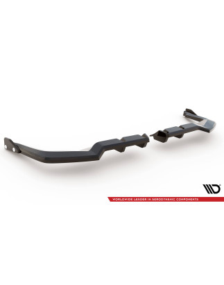 Splitter posteriore (con barre verticali) V.1 + Flaps Honda Civic Type-R Mk 11 (Cod. M-HO-CI-11-TYPE