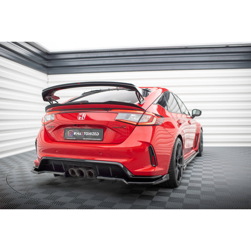 Splitter posteriore (con barre verticali) V.2 Honda Civic Type-R Mk 11 (Cod. M-HO-CI-11-TYPE-R-RSD2G