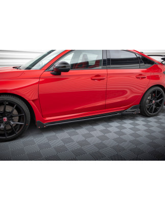 Diffusori minigonne V.1 + Flaps Honda Civic Type-R Mk 11 (Cod. M-HO-CI-11-TYPE-R-SD1G+SF1B)