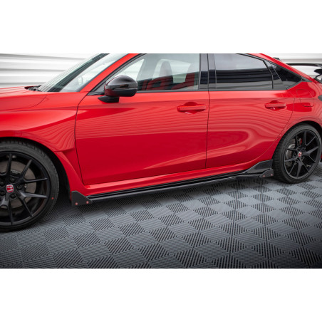 Diffusori minigonne V.1 + Flaps Honda Civic Type-R Mk 11 (Cod. M-HO-CI-11-TYPE-R-SD1G+SF1B)
