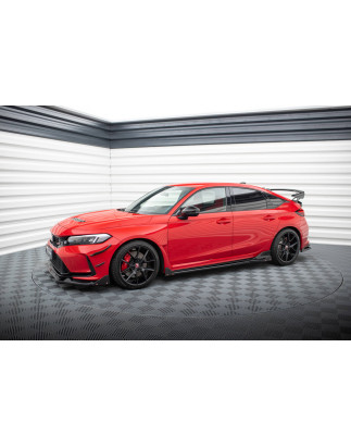 Diffusori minigonne V.1 + Flaps Honda Civic Type-R Mk 11 (Cod. M-HO-CI-11-TYPE-R-SD1G+SF1B)