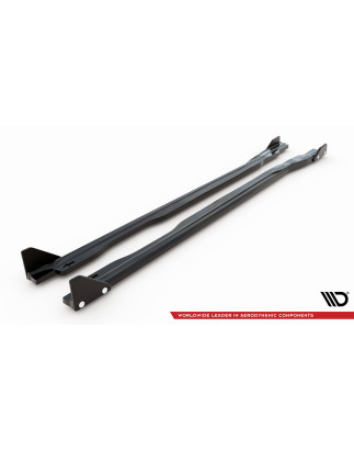 Diffusori minigonne V.1 + Flaps Honda Civic Type-R Mk 11 (Cod. M-HO-CI-11-TYPE-R-SD1G+SF1B)