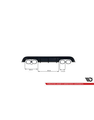 Sottoparaurti posteriore Mercedes-Benz CLK W209 (Cod. M-ME-CLK-209-RS1G)
