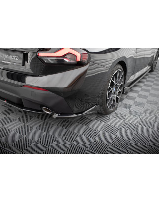 Splitters posteriori laterali V.2 BMW 2 Coupe G42 (Cod. M-BM-2-G42-RSD2G)