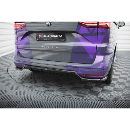 Splitter posteriore (con barre verticali) Volkswagen Multivan T7 (Cod. M-VW-MU-T7-RD1G+RD2G)
