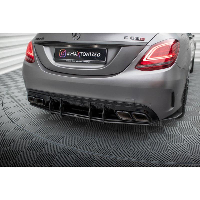 DIFFUSORE POSTERIORE street pro Mercedes-AMG C63 berlina / FAMILIARE W205 Facelift (Cod. M-MEC205F63
