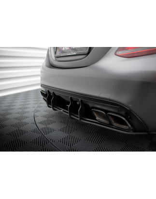 DIFFUSORE POSTERIORE street pro Mercedes-AMG C63 berlina / FAMILIARE W205 Facelift (Cod. M-MEC205F63