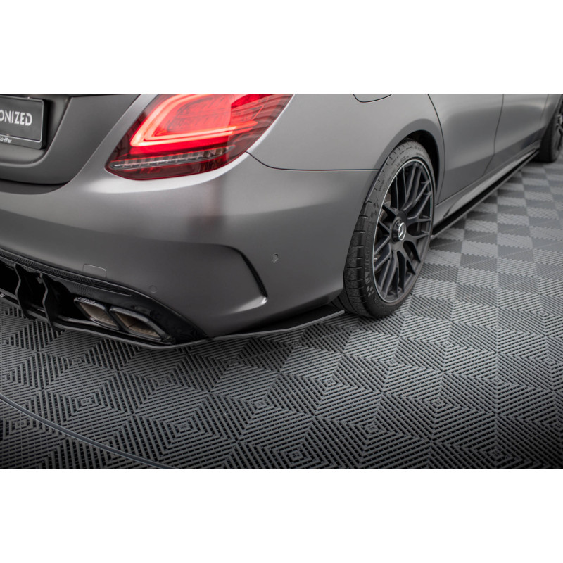 Splitters posteriori laterali Street Pro Mercedes-AMG C63 berlina / FAMILIARE W205 Facelift (Cod. M-