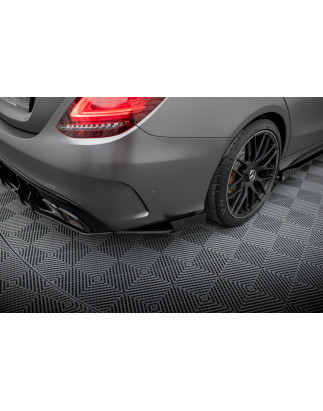 Splitters posteriori laterali Street Pro + Flaps Mercedes-AMG C63 berlina / FAMILIARE W205 Facelift 