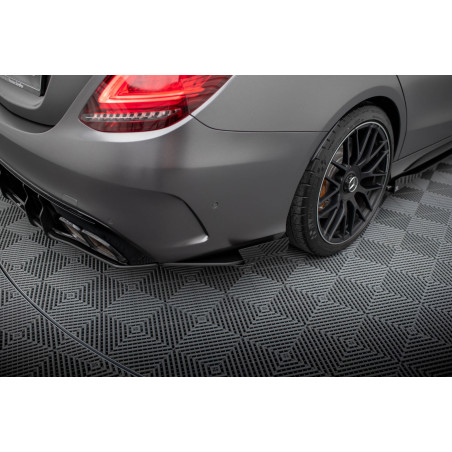 Splitters posteriori laterali Street Pro + Flaps Mercedes-AMG C63 berlina / FAMILIARE W205 Facelift 