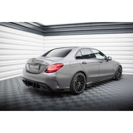 Splitters posteriori laterali Street Pro + Flaps Mercedes-AMG C63 berlina / FAMILIARE W205 Facelift 