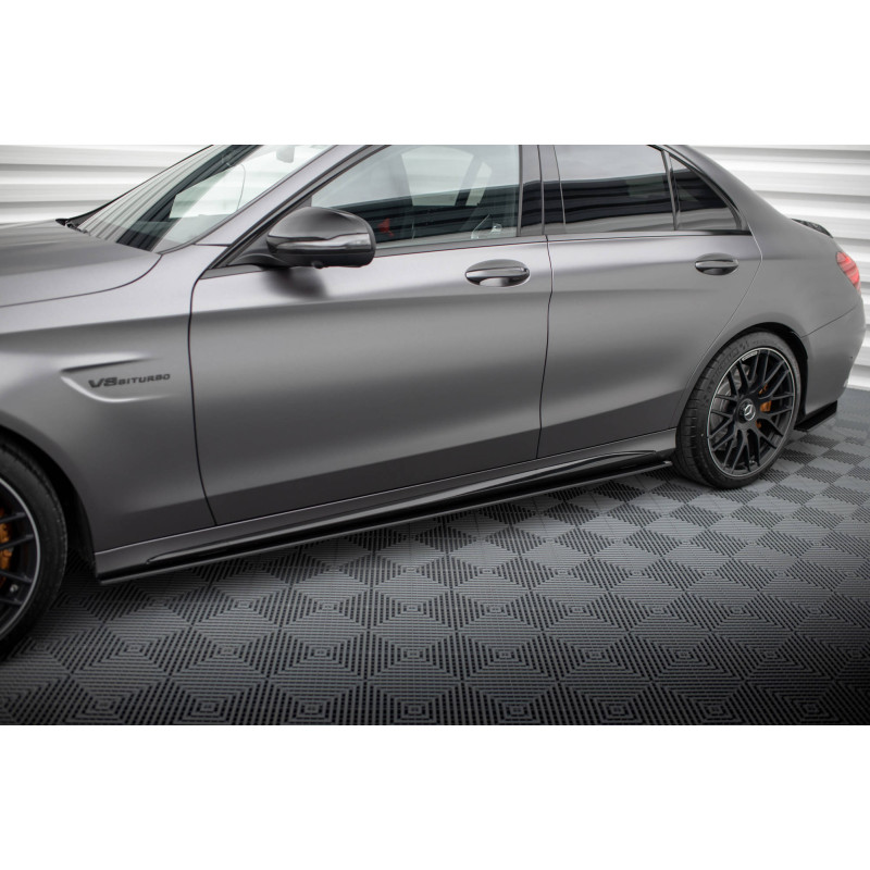 Diffusori minigonne street pro Mercedes-AMG C63 berlina / FAMILIARE W205 Facelift (Cod. M-MEC205F63C