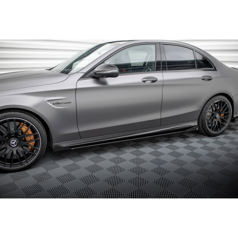 Diffusori minigonne street pro + Flaps Mercedes-AMG C63 berlina / FAMILIARE W205 Facelift (Cod. M-ME