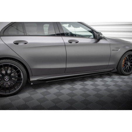Diffusori minigonne street pro + Flaps Mercedes-AMG C63 berlina / FAMILIARE W205 Facelift (Cod. M-ME