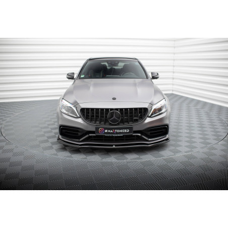 SPLITTER ANTERIORE V.1 Mercedes-AMG C63 berlina / FAMILIARE W205 Facelift (Cod. M-ME-C-205F-63-FD1G)