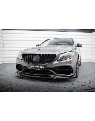 SPLITTER ANTERIORE V.2 Mercedes-AMG C63 berlina / FAMILIARE W205 Facelift (Cod. M-ME-C-205F-63-FD2G)