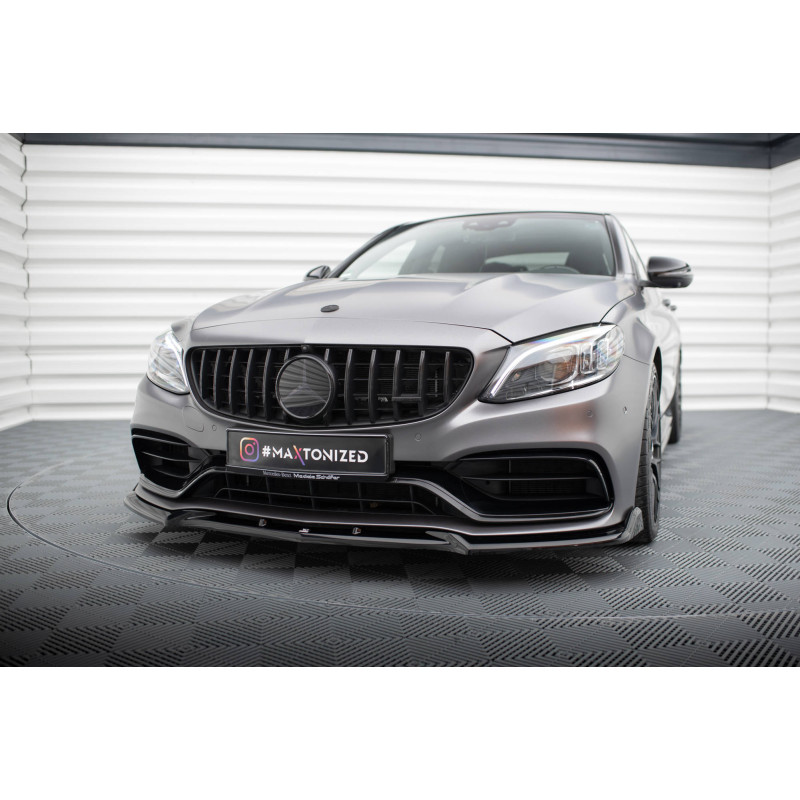 SPLITTER ANTERIORE V.2 Mercedes-AMG C63 berlina / FAMILIARE W205 Facelift (Cod. M-ME-C-205F-63-FD2G)