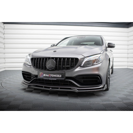 SPLITTER ANTERIORE V.2 Mercedes-AMG C63 berlina / FAMILIARE W205 Facelift (Cod. M-ME-C-205F-63-FD2G)