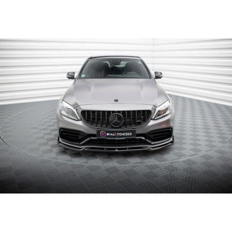 SPLITTER ANTERIORE V.2 Mercedes-AMG C63 berlina / FAMILIARE W205 Facelift (Cod. M-ME-C-205F-63-FD2G)