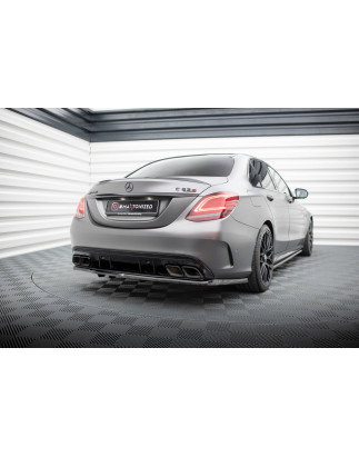 Splitter posteriore (con barre verticali) Mercedes-AMG C63 berlina / FAMILIARE W205 Facelift (Cod. M