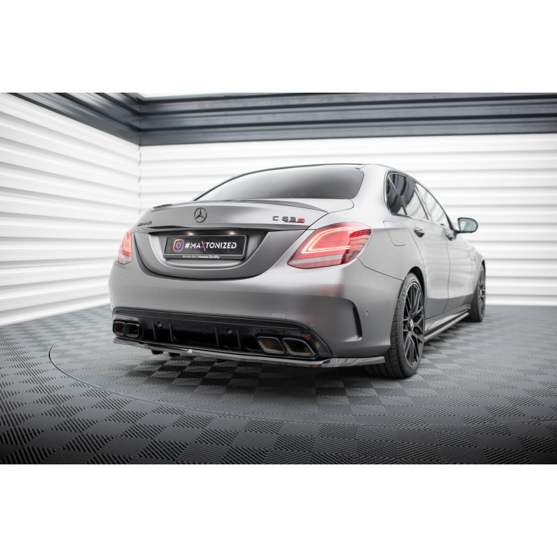 Splitter posteriore (con barre verticali) Mercedes-AMG C63 berlina / FAMILIARE W205 Facelift (Cod. M