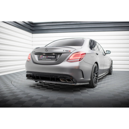 Splitter posteriore (con barre verticali) Mercedes-AMG C63 berlina / FAMILIARE W205 Facelift (Cod. M