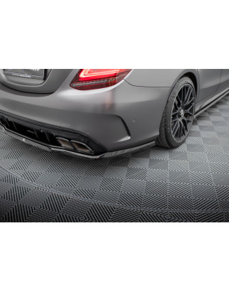 Splitter posteriore (con barre verticali) Mercedes-AMG C63 berlina / FAMILIARE W205 Facelift (Cod. M