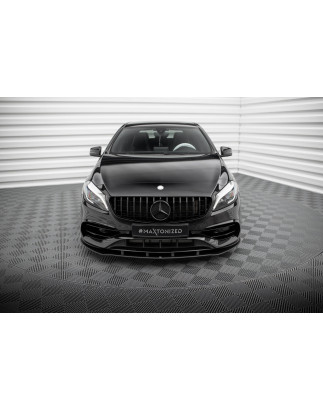 SPLITTER ANTERIORE street pro Mercedes-Benz A AMG-Line W176 Facelift (Cod. M-MEA176FAMGLINECNC-FD1B)