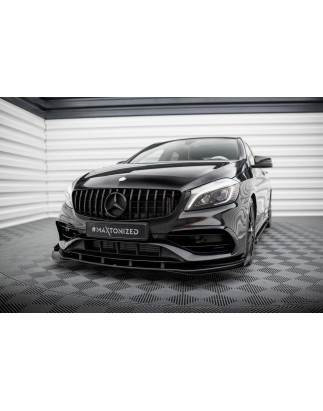 SPLITTER ANTERIORE street pro + Flaps Mercedes-Benz A AMG-Line W176 Facelift (Cod. M-MEA176FAMGLINEC