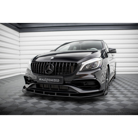 SPLITTER ANTERIORE street pro + Flaps Mercedes-Benz A AMG-Line W176 Facelift (Cod. M-MEA176FAMGLINEC